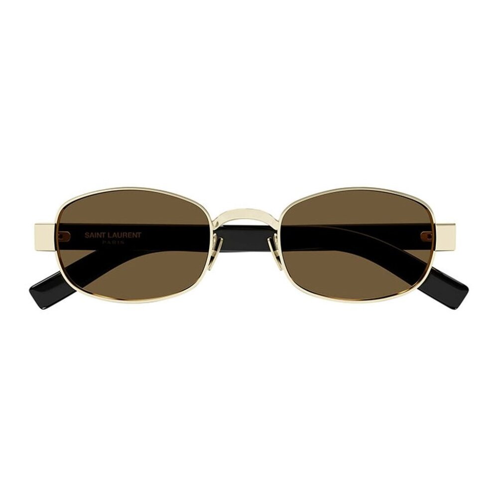 NWT SAINT LAURENT GOLD WOMEN SUNGLASSES - Picture 3 of 6